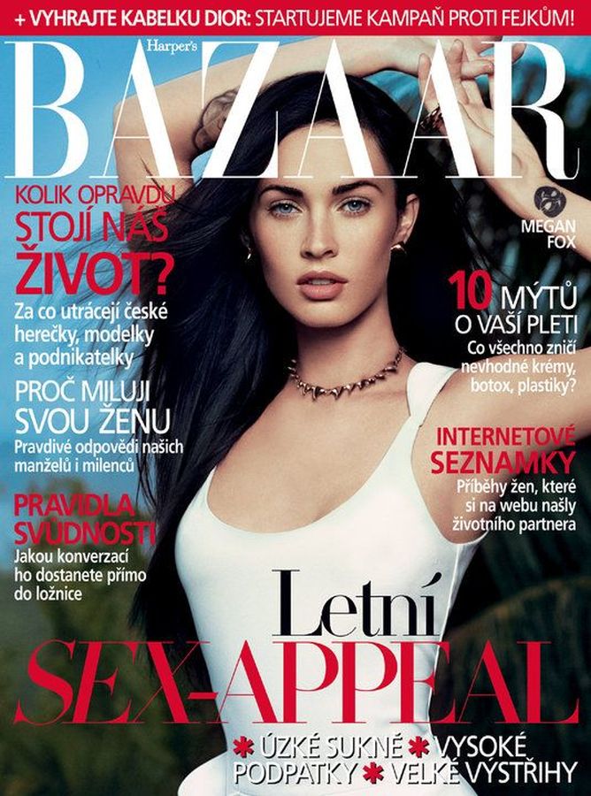 HARPERS BAZAAR CZECH REPUBLIC magazine side cover  July 2010