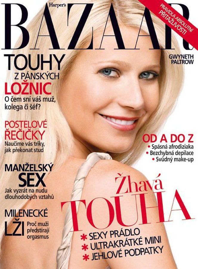 HARPERS BAZAAR CZECH REPUBLIC magazine side cover  August 2010