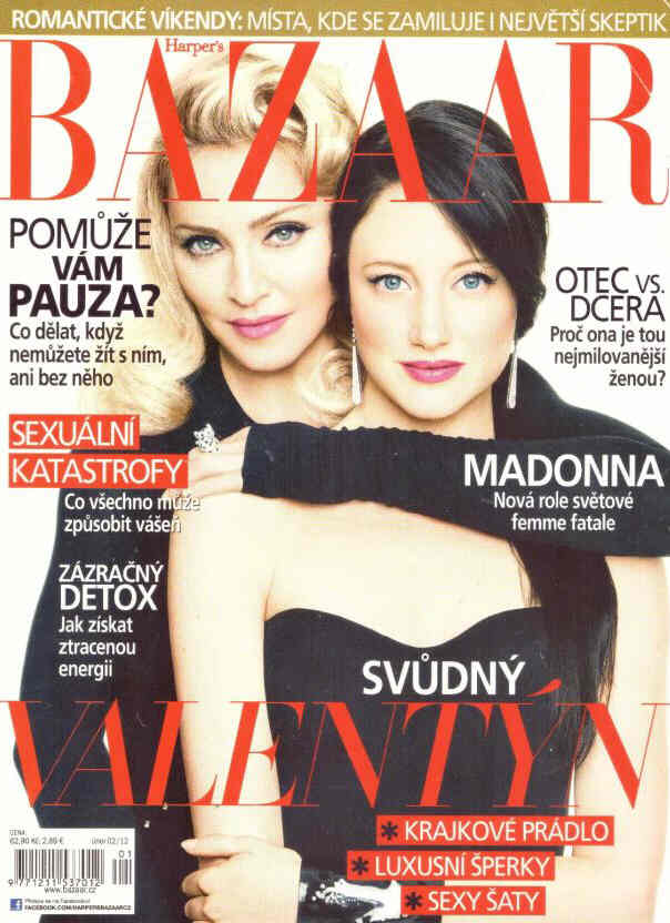 HARPERS BAZAAR CZECH REPUBLIC magazine side cover  February 2012