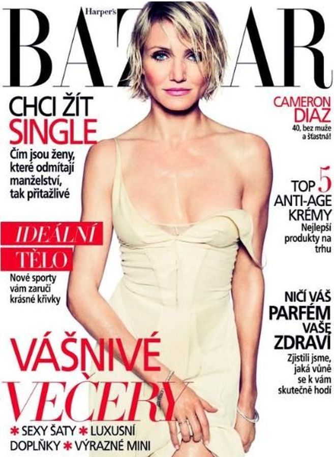 HARPERS BAZAAR CZECH REPUBLIC magazine side cover  July 2012