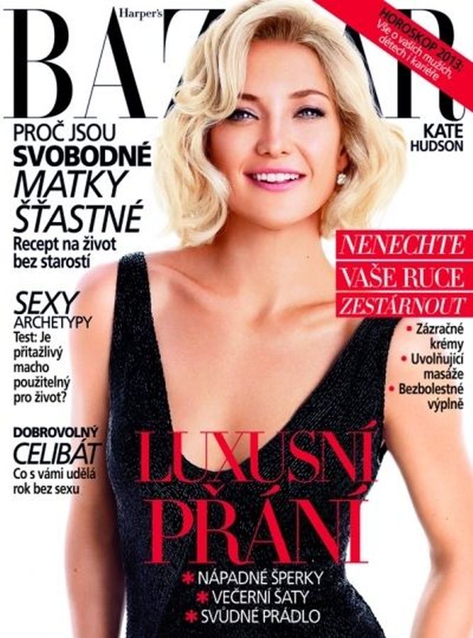 HARPERS BAZAAR CZECH REPUBLIC magazine side cover  December 2012