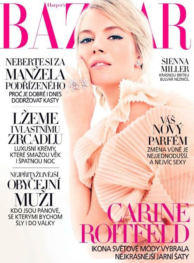 HARPERS BAZAAR CZECH REPUBLIC magazine side cover  March 2013
