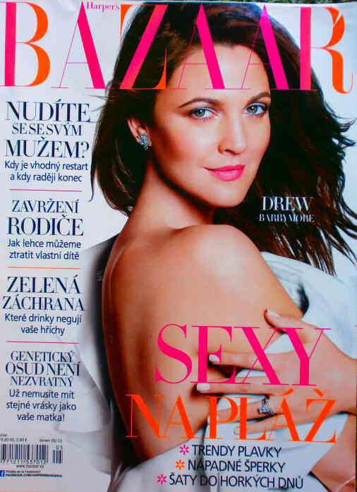 HARPERS BAZAAR CZECH REPUBLIC magazine side cover  June 2013