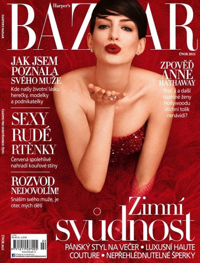HARPERS BAZAAR CZECH REPUBLIC magazine side cover  February 2015