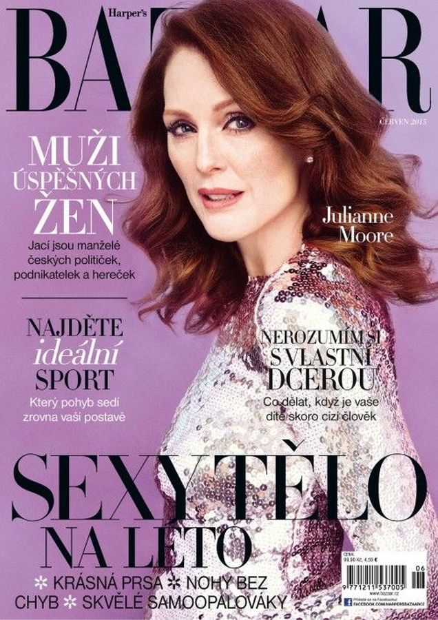 HARPERS BAZAAR CZECH REPUBLIC magazine side cover  June 2015