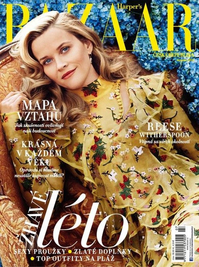 HARPERS BAZAAR CZECH REPUBLIC magazine side cover  July 2016