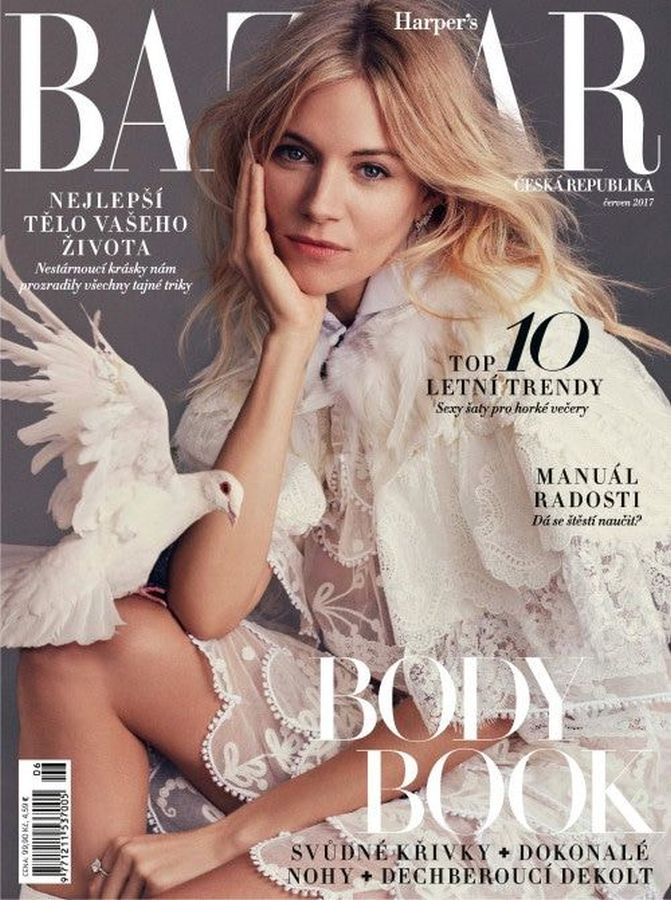 HARPERS BAZAAR CZECH REPUBLIC magazine side cover  June 2017