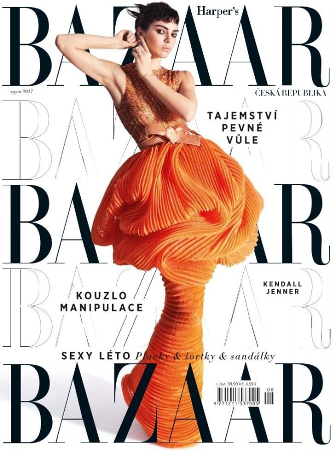 HARPERS BAZAAR CZECH REPUBLIC magazine side cover  August 2017
