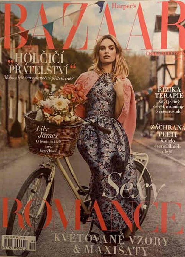 HARPERS BAZAAR CZECH REPUBLIC magazine side cover  April 2018