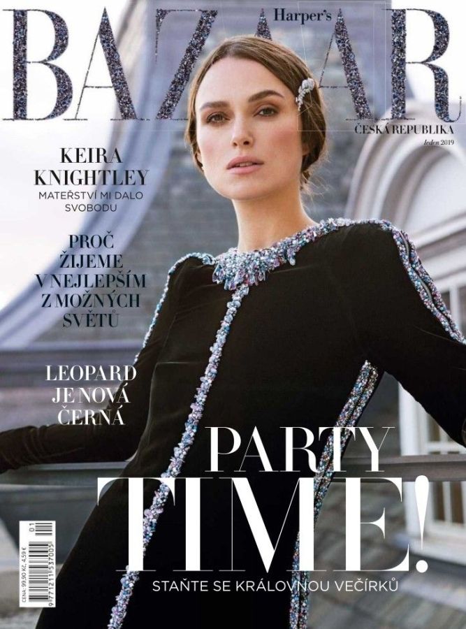 HARPERS BAZAAR CZECH REPUBLIC magazine side cover  January 2019