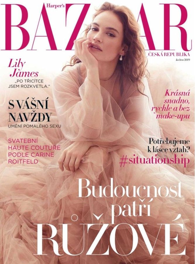 HARPERS BAZAAR CZECH REPUBLIC magazine side cover  May 2019