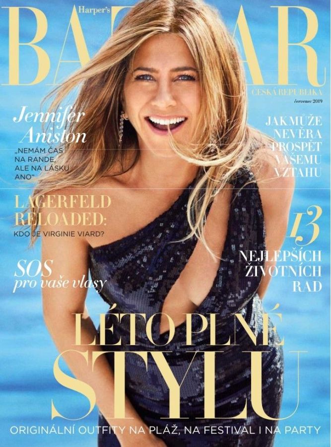 HARPERS BAZAAR CZECH REPUBLIC magazine side cover  July 2019