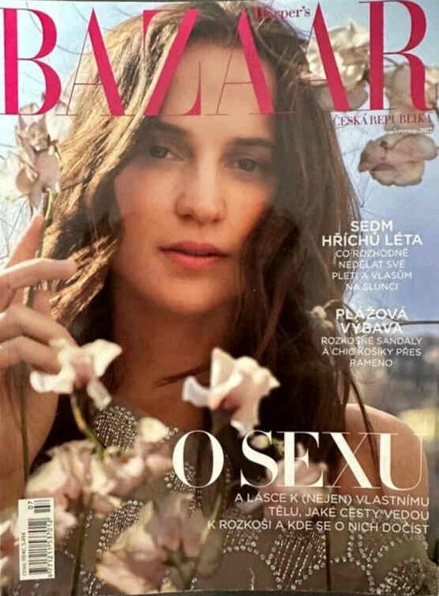 HARPERS BAZAAR CZECH REPUBLIC magazine side cover  July 2022