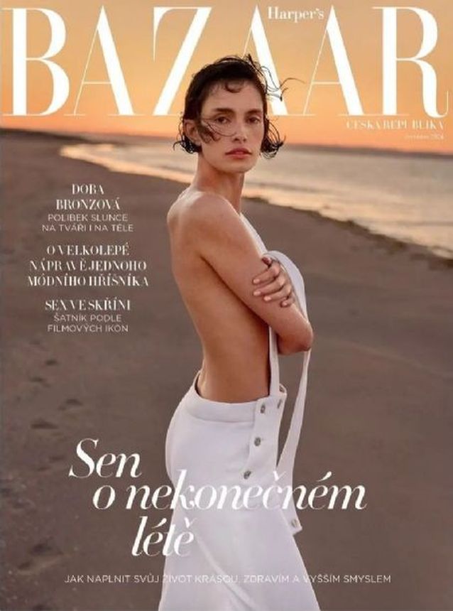 HARPERS BAZAAR CZECH REPUBLIC magazine side cover  July 2024