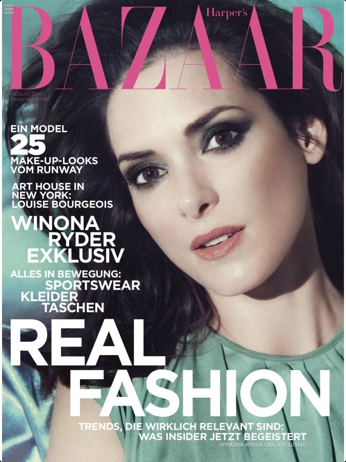 HARPERS BAZAAR GERMANY magazine side cover  August 2016