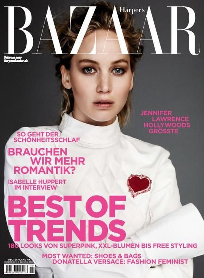 HARPERS BAZAAR GERMANY magazine side cover  February 2017