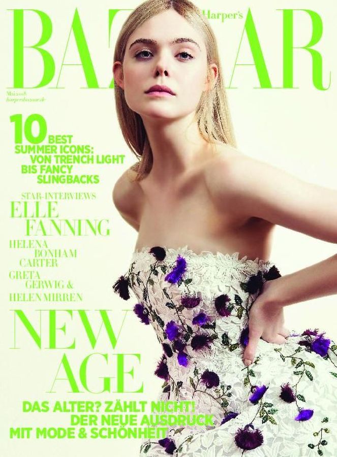 HARPERS BAZAAR GERMANY magazine side cover  May 2018
