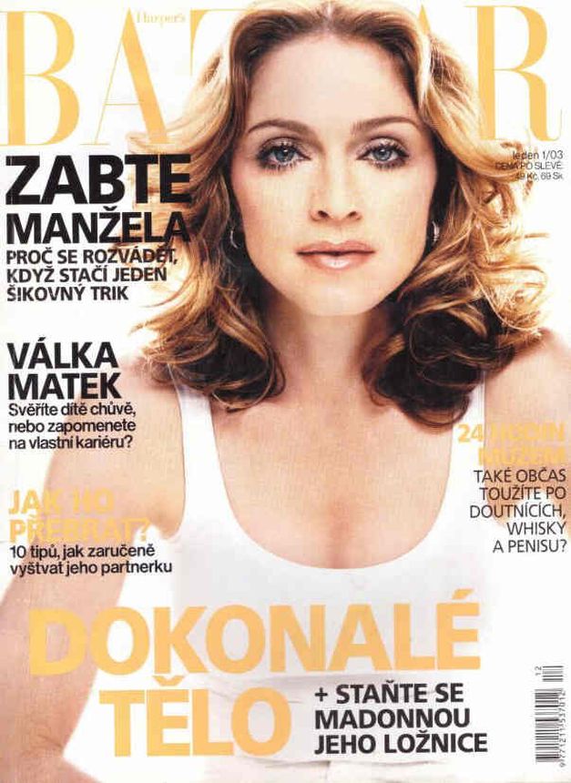 HARPERS BAZAAR CZECH REPUBLIC magazine side cover Issue 1  January 2003