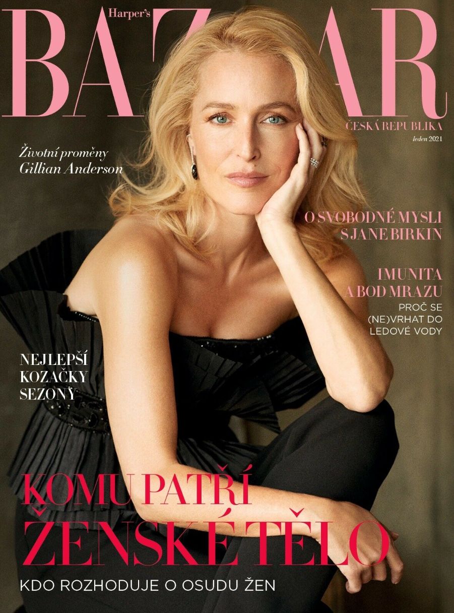 HARPERS BAZAAR CZECH REPUBLIC magazine side cover  January 2021