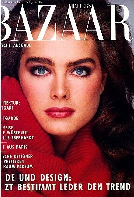 HARPERS BAZAAR GERMANY magazine side cover   1985