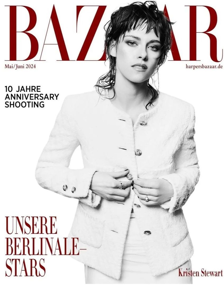 HARPERS BAZAAR GERMANY magazine side cover  June 2024
