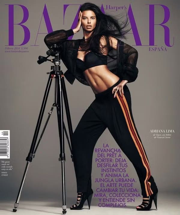 HARPERS BAZAAR SPAIN magazine side cover  February 2014