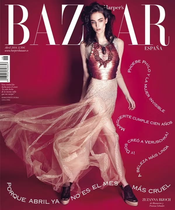 HARPERS BAZAAR SPAIN magazine side cover  April 2014