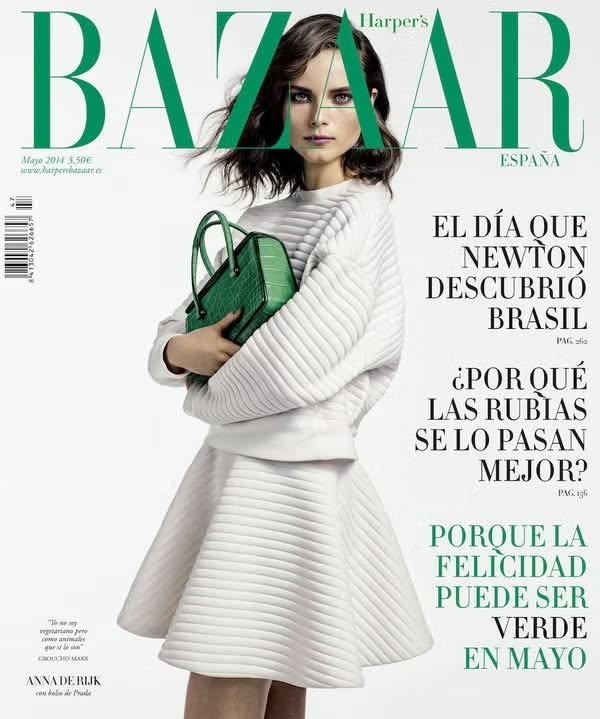 HARPERS BAZAAR SPAIN magazine side cover  May 2014