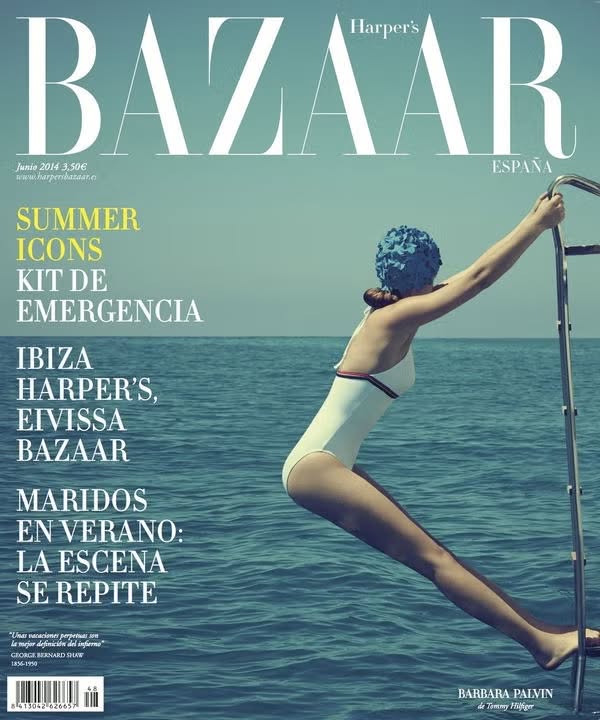 HARPERS BAZAAR SPAIN magazine side cover  June 2014