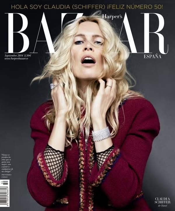 HARPERS BAZAAR SPAIN magazine side cover  September 2014