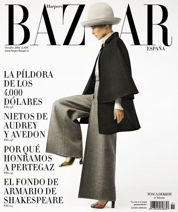HARPERS BAZAAR SPAIN magazine side cover  October 2014