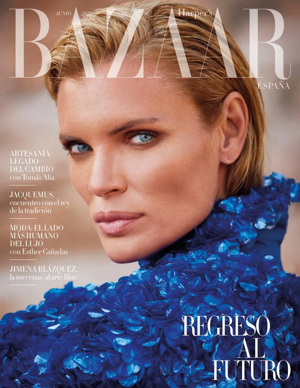 HARPERS BAZAAR SPAIN magazine side cover  June 2023