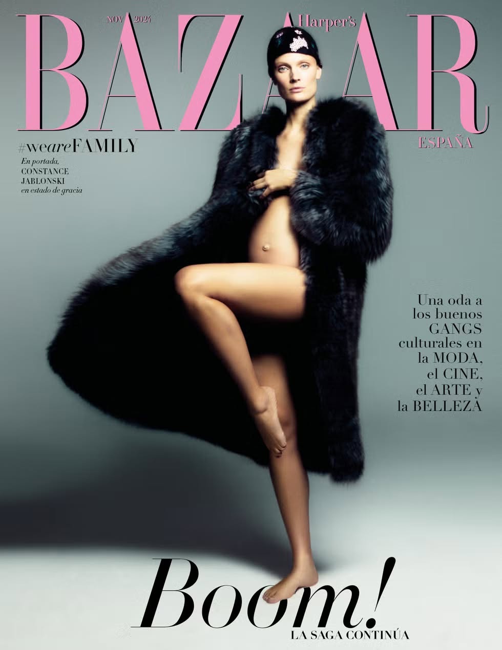 HARPERS BAZAAR SPAIN magazine side cover  November 2024