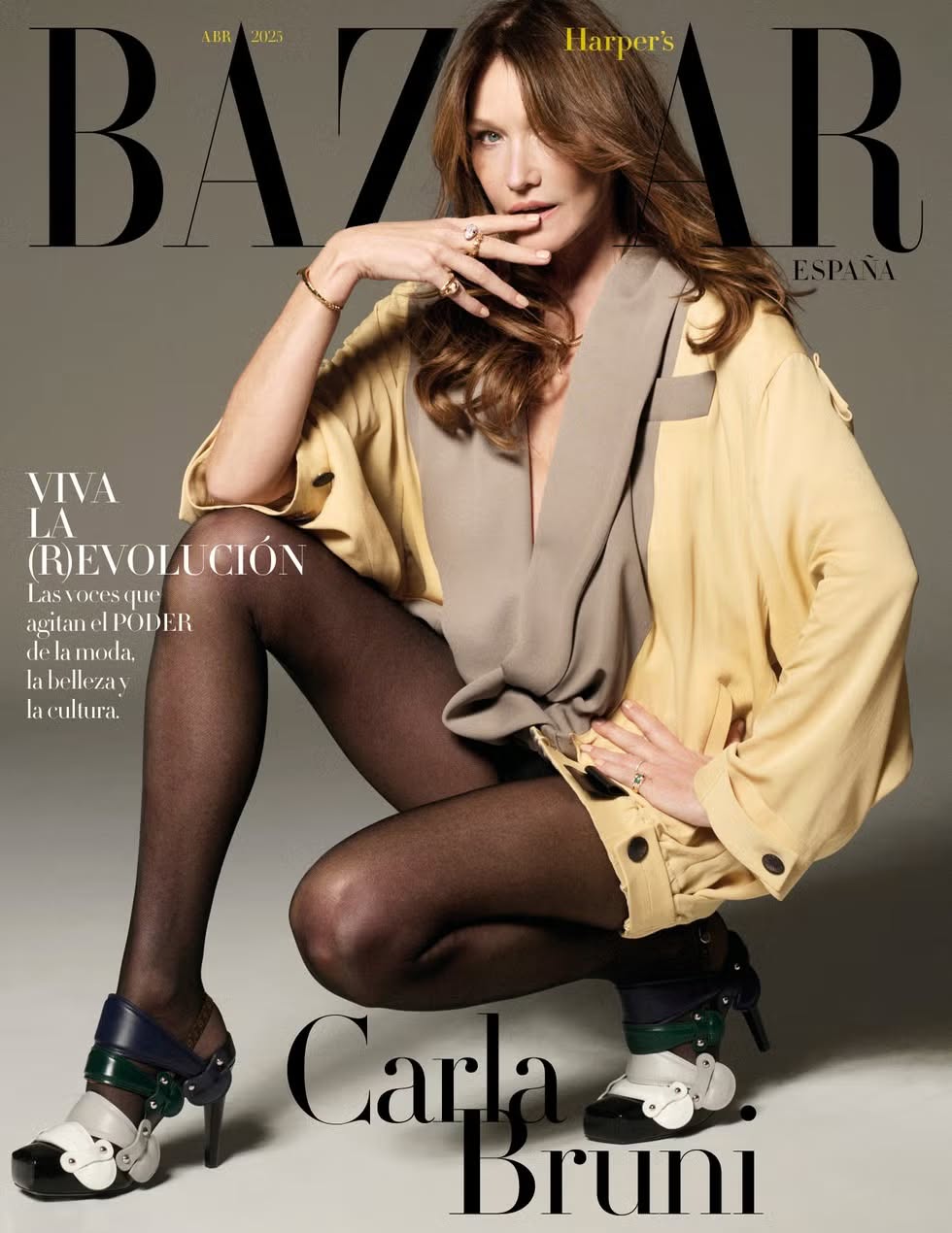 HARPERS BAZAAR SPAIN magazine side cover  April 2025