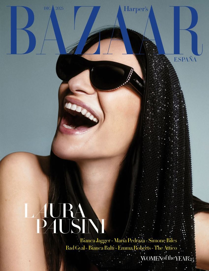 HARPERS BAZAAR SPAIN magazine side cover  December 2025