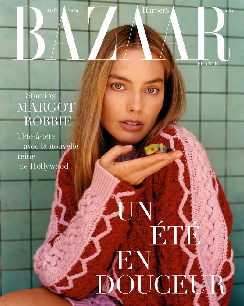 HARPERS BAZAAR FRANCE magazine side cover  August 2025