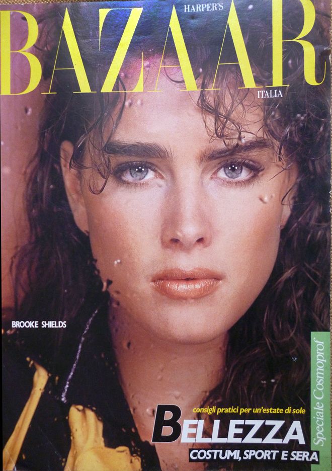HARPERS BAZAAR ITALY magazine side cover  May 1982