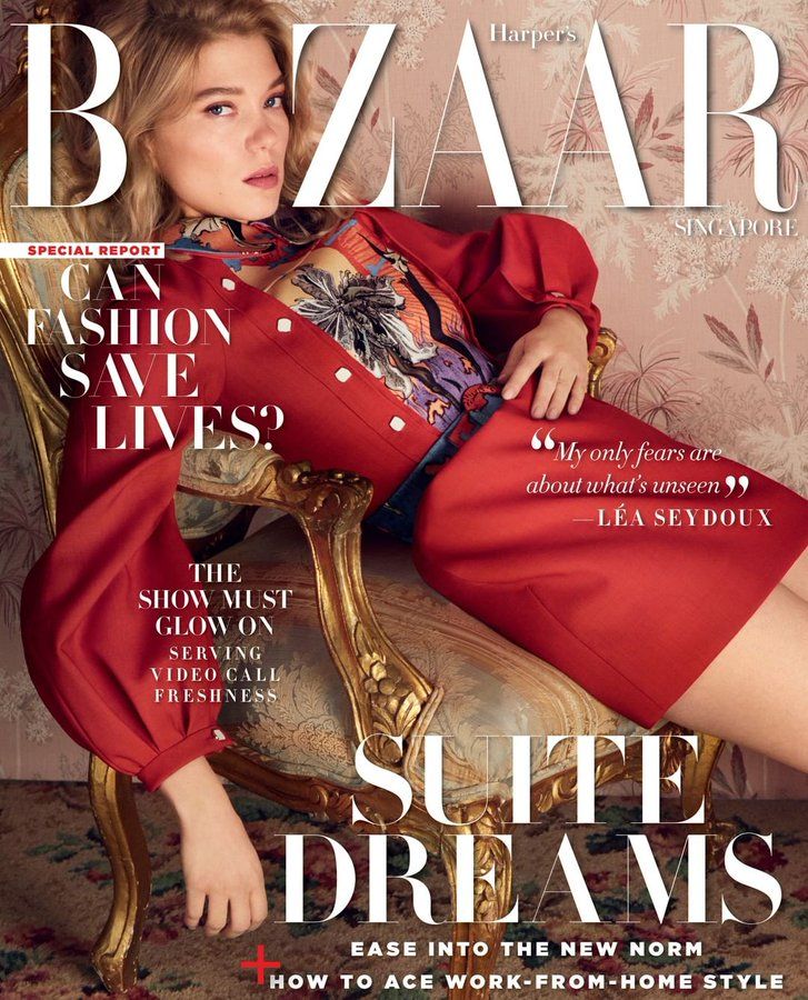 HARPERS BAZAAR SINGAPORE magazine side cover  May 2020
