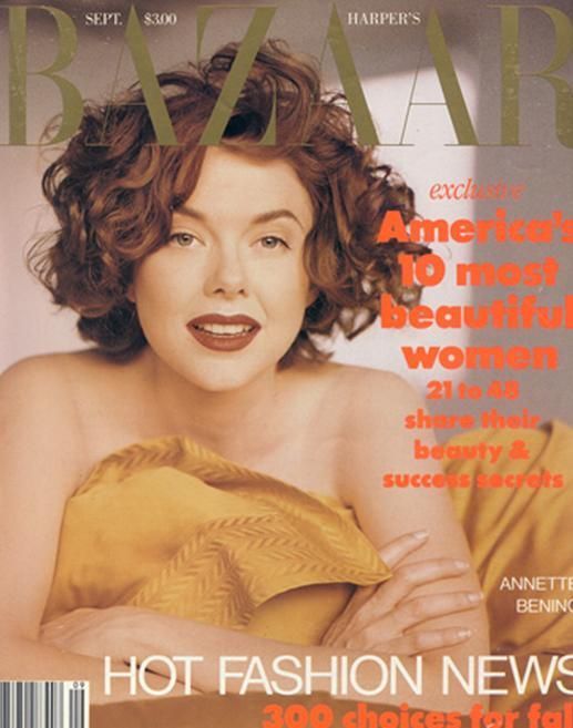 HARPERS BAZAAR USA magazine side cover  September 1991