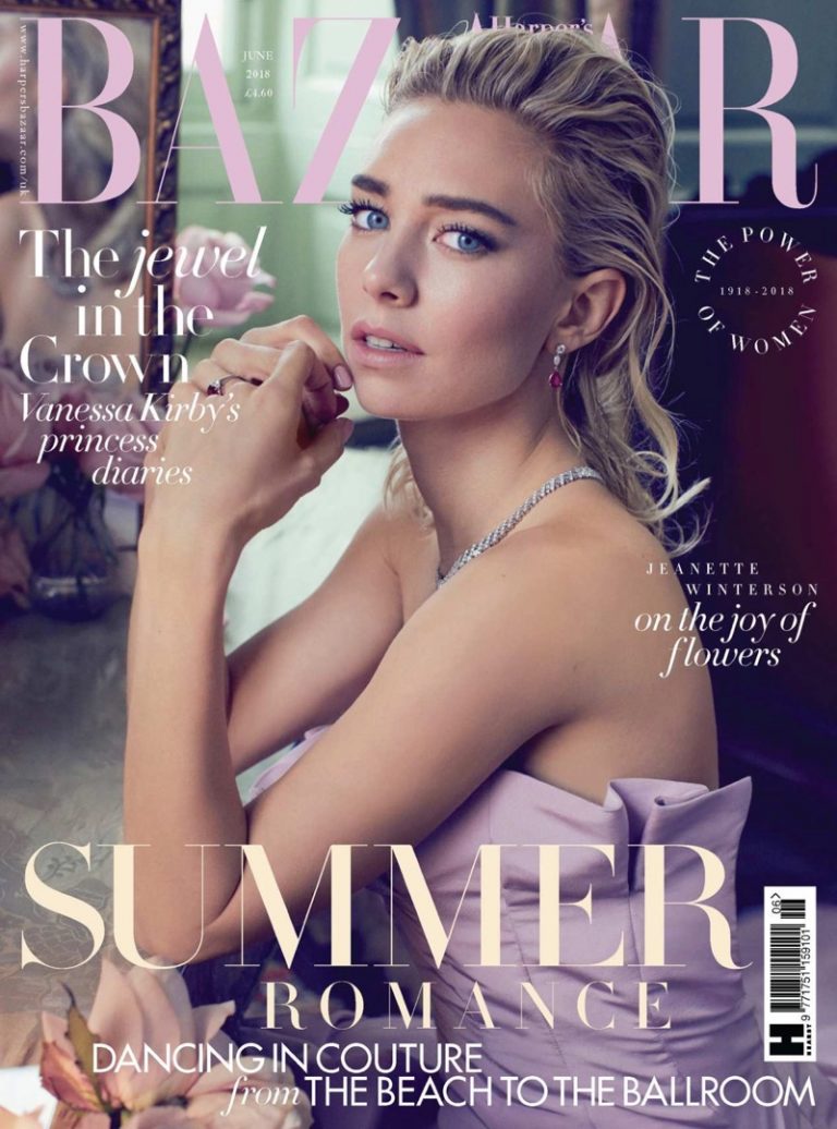HARPERS BAZAAR UK magazine side cover  June 2018