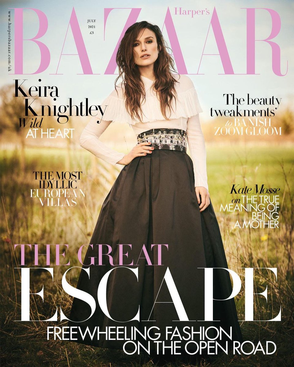 HARPERS BAZAAR UK magazine side cover  July 2021