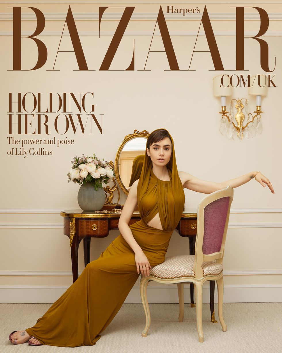 HARPERS BAZAAR UK magazine side cover  March 2023