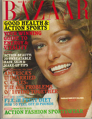 HARPERS BAZAAR USA magazine side cover  May 1977