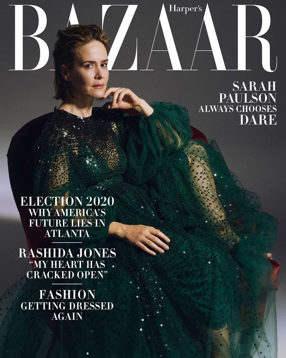 HARPERS BAZAAR USA magazine side cover  October 2020