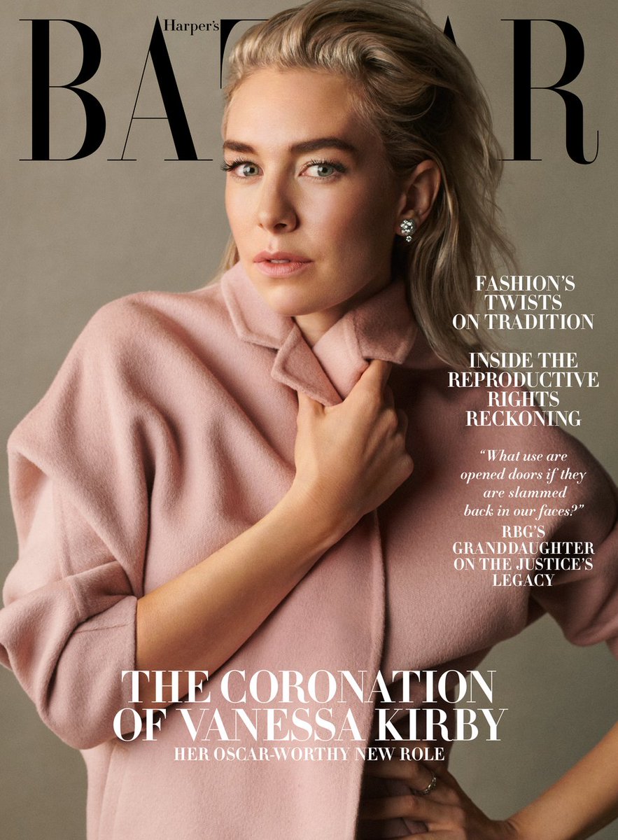 HARPERS BAZAAR USA magazine side cover  December 2020/ January 2021 