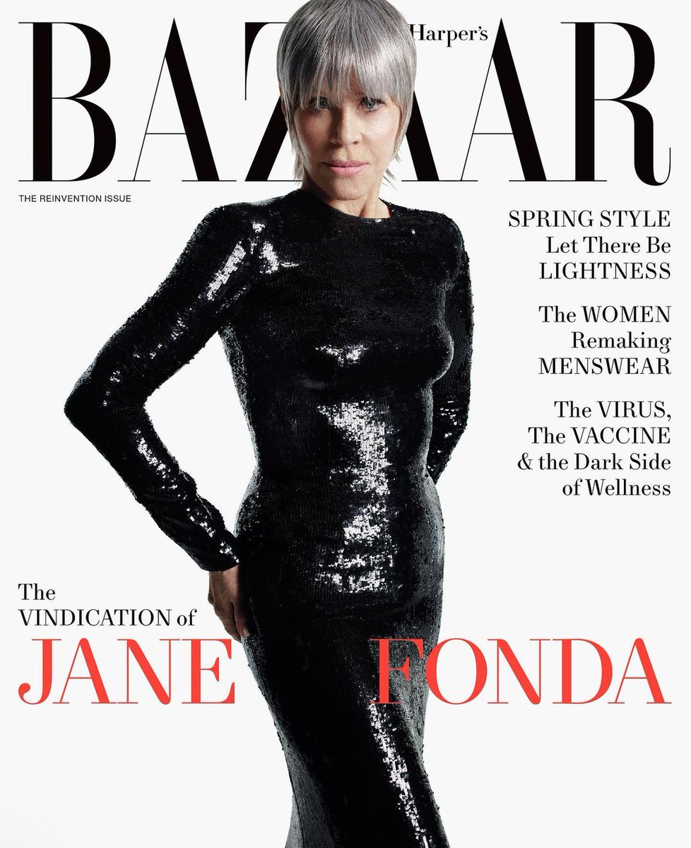 HARPERS BAZAAR USA magazine side cover  April 2021