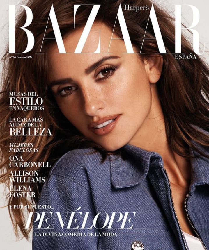 HARPERS BAZAAR SPAIN magazine side cover  February 2016