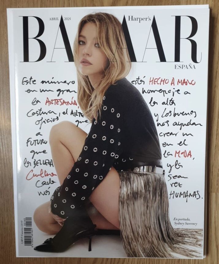 HARPERS BAZAAR SPAIN magazine side cover  April 2024