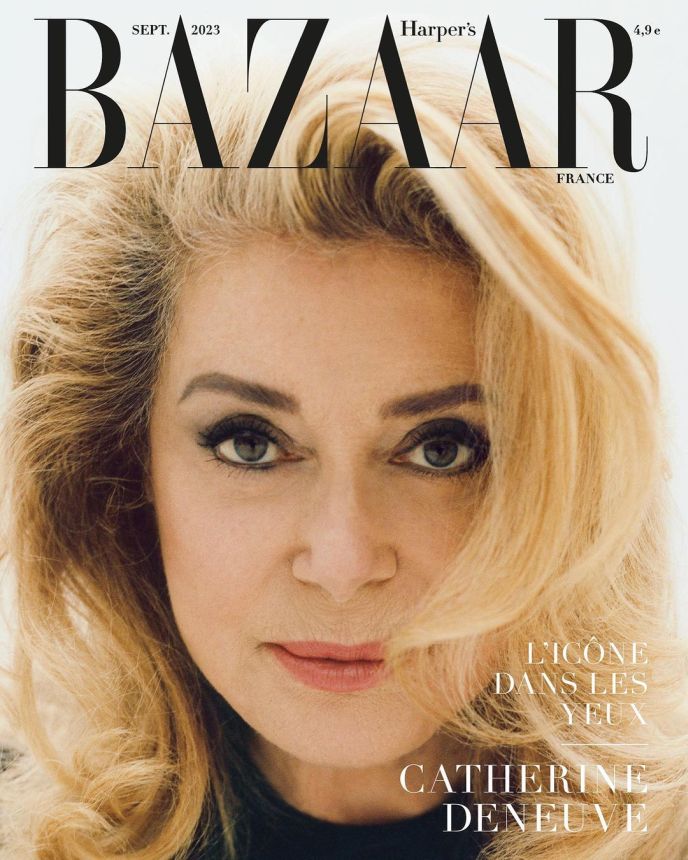 HARPERS BAZAAR FRANCE magazine side cover  September 2023