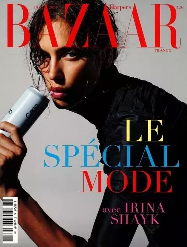 HARPERS BAZAAR FRANCE magazine side cover  October 2024